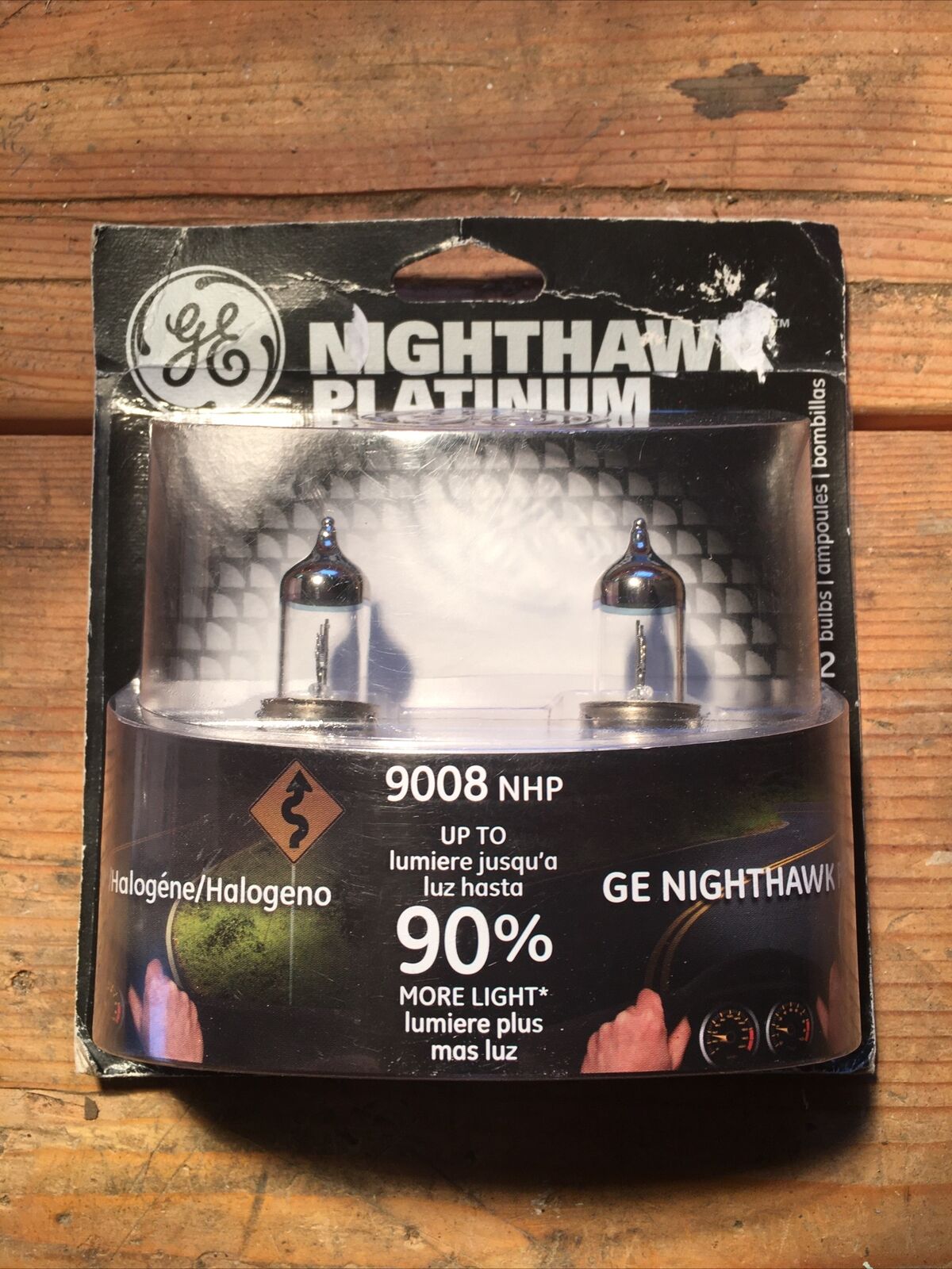 Headlight Bulbs GE Nighthawk Platinum Pack GE Halogen 12V(HB5) 9008 NHP/BP2