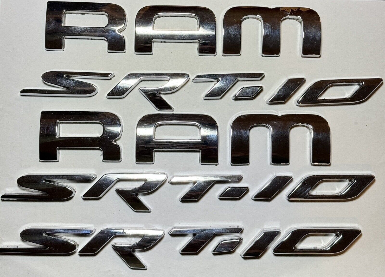 Dodge Ram SRT10 OEM Door and Tailgate Emblems / Badges