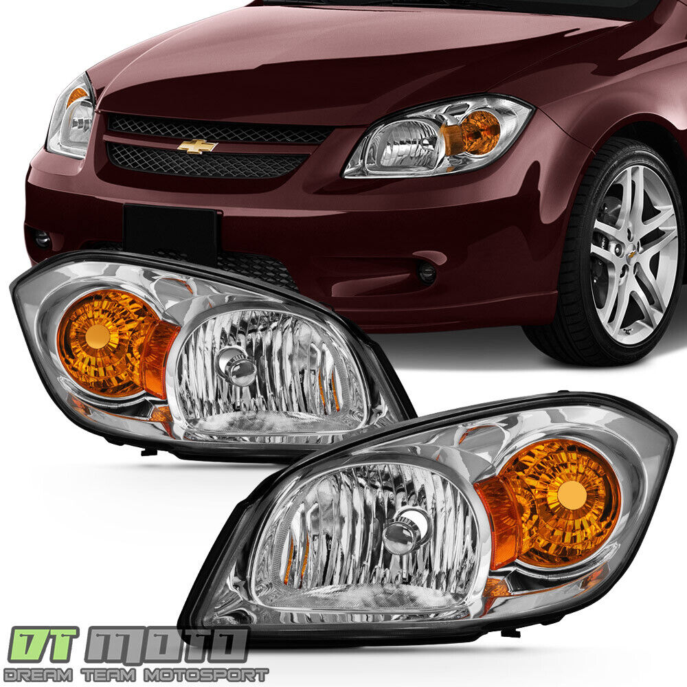 2005-2010 Chevy Cobalt 07-10 Pontiac G5 05-06 Pursuit Headlights Headlamps Pair