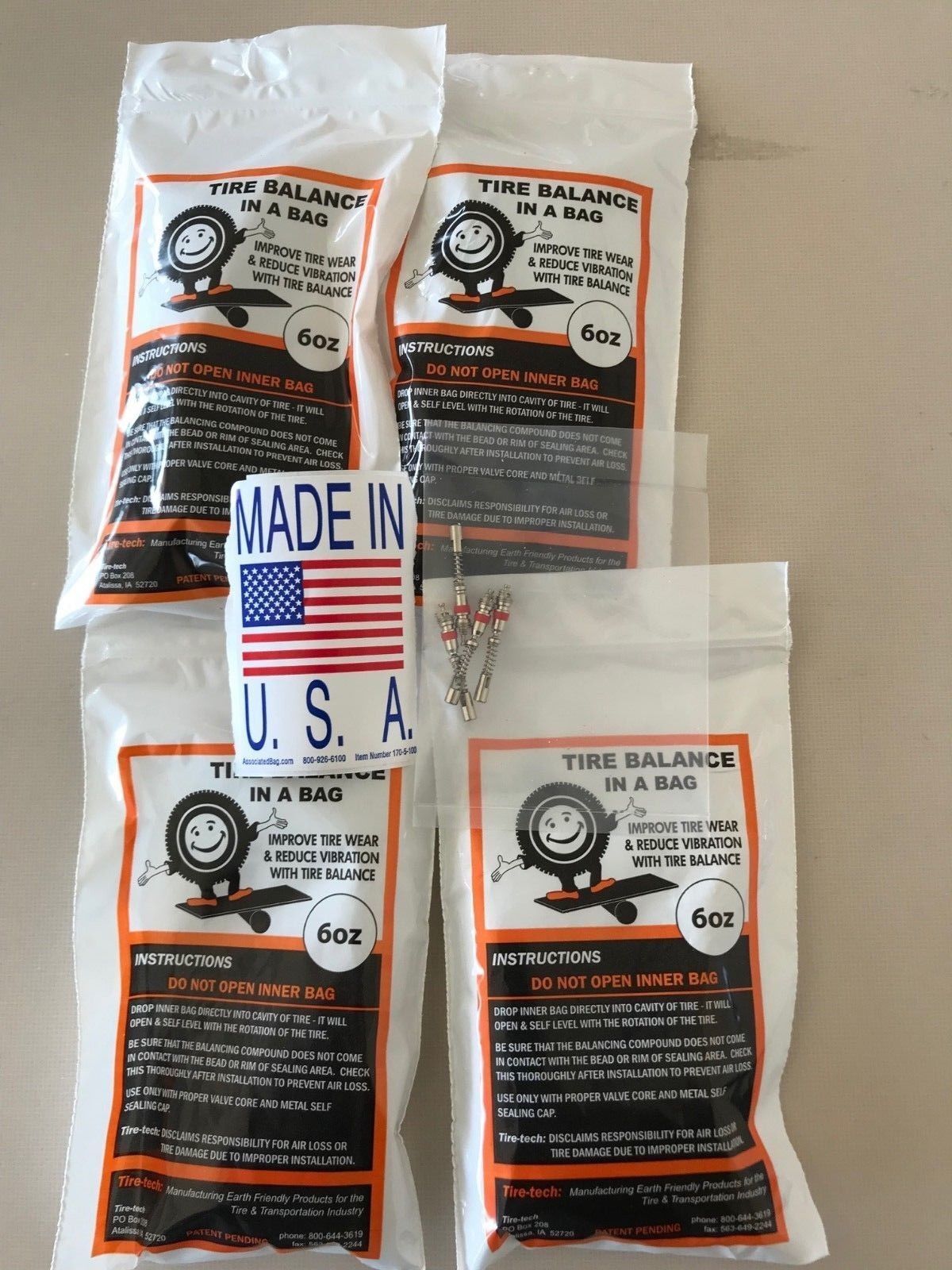 (4-6 ounce bags) 6 ounce tire balance beads  MADE IN USA   