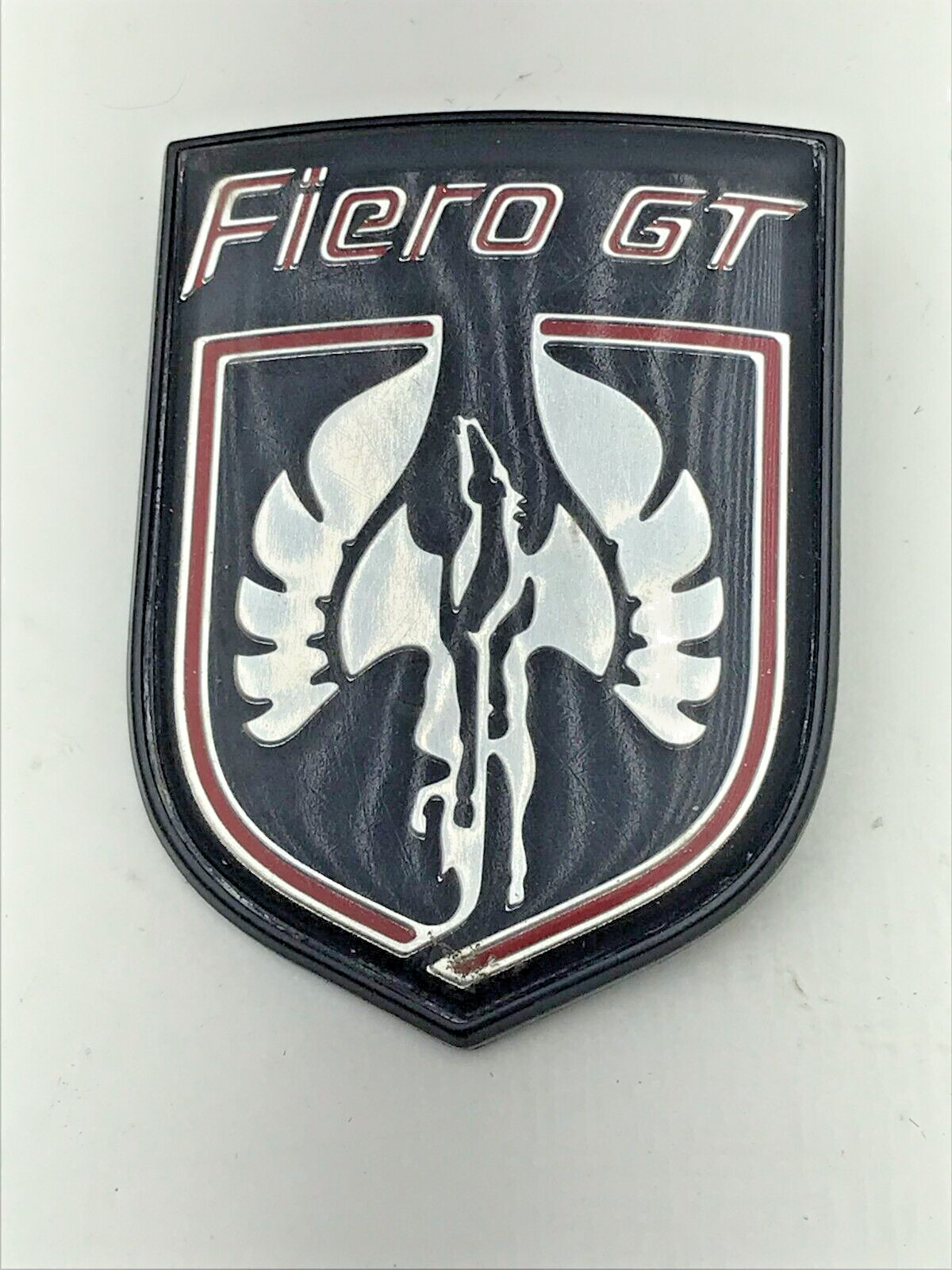 Pontiac Fiero GT Front Header Emblem Nose Badge Trim Molding Ornament