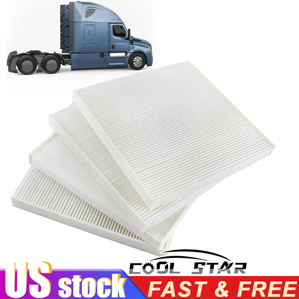 4 Pcs Cabin Air Filter For Freightliner Cascadia Columbia P609422 PA4857 AF2427