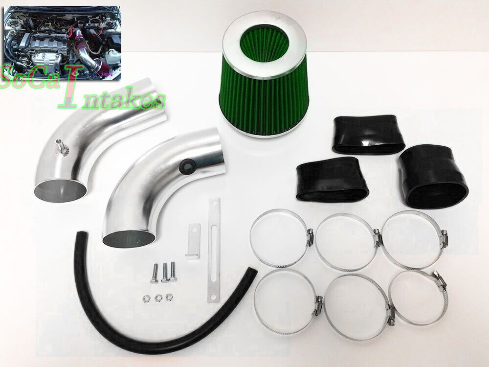 Black Green Air Intake kit & Filter For 1999-2003 Mazda Protege 1.8L 2.0L MP5 L4