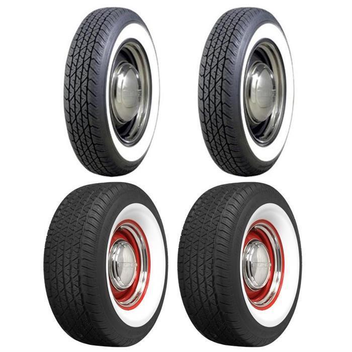 Roadster Radial Tire, 15 Inch, Whitewall Tire Kit