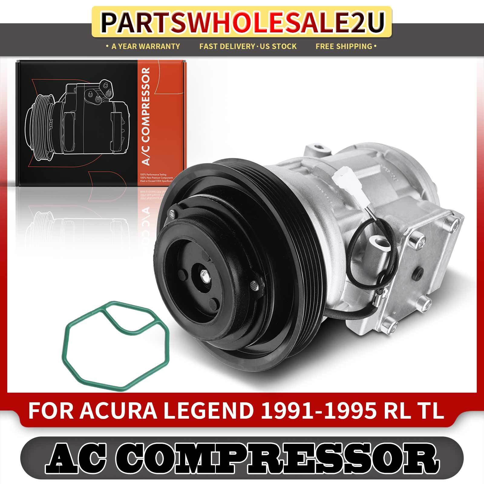 AC Compressor with Clutch for Acura Legend 91-95 RL 96-04 TL 96-98 V6 3.2L 3.5L