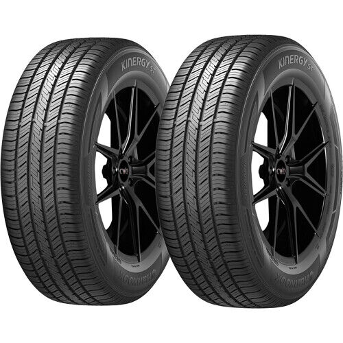 (QTY 2) 225/70R15 Hankook Kinergy ST H735 100T SL Black Wall Tires