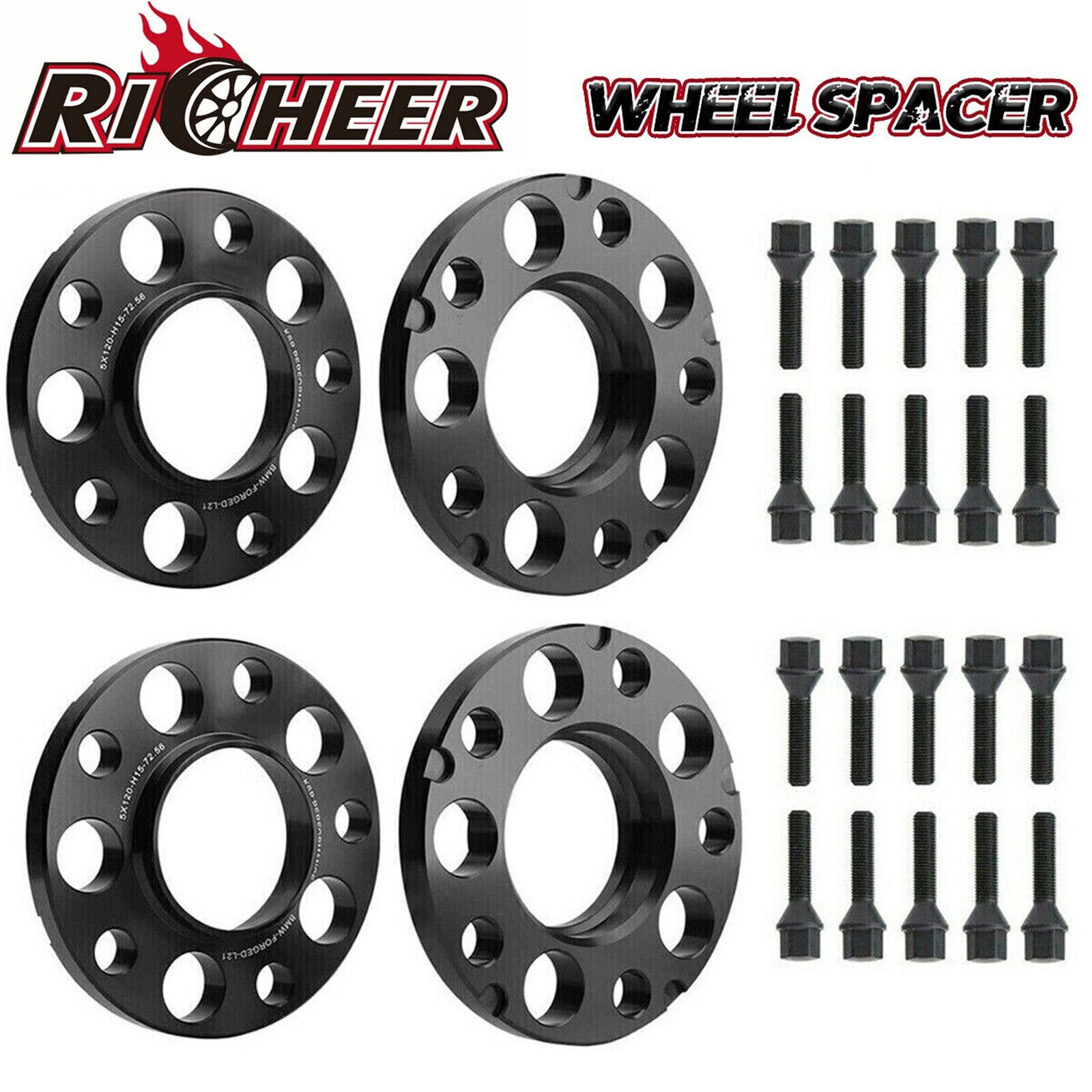 15mm 5x120 Wheel Spacers HubCentric For BMW F Series F30 F32 F33 F80 F10 M3 M4