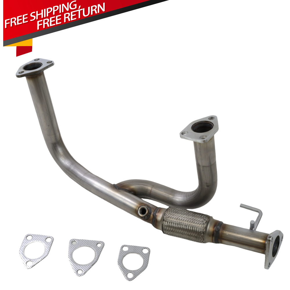 Stainless Steel Front Flex Exhaust Pipe fits: 2001-2002 MDX 2003-2004 Pilot 3.5L