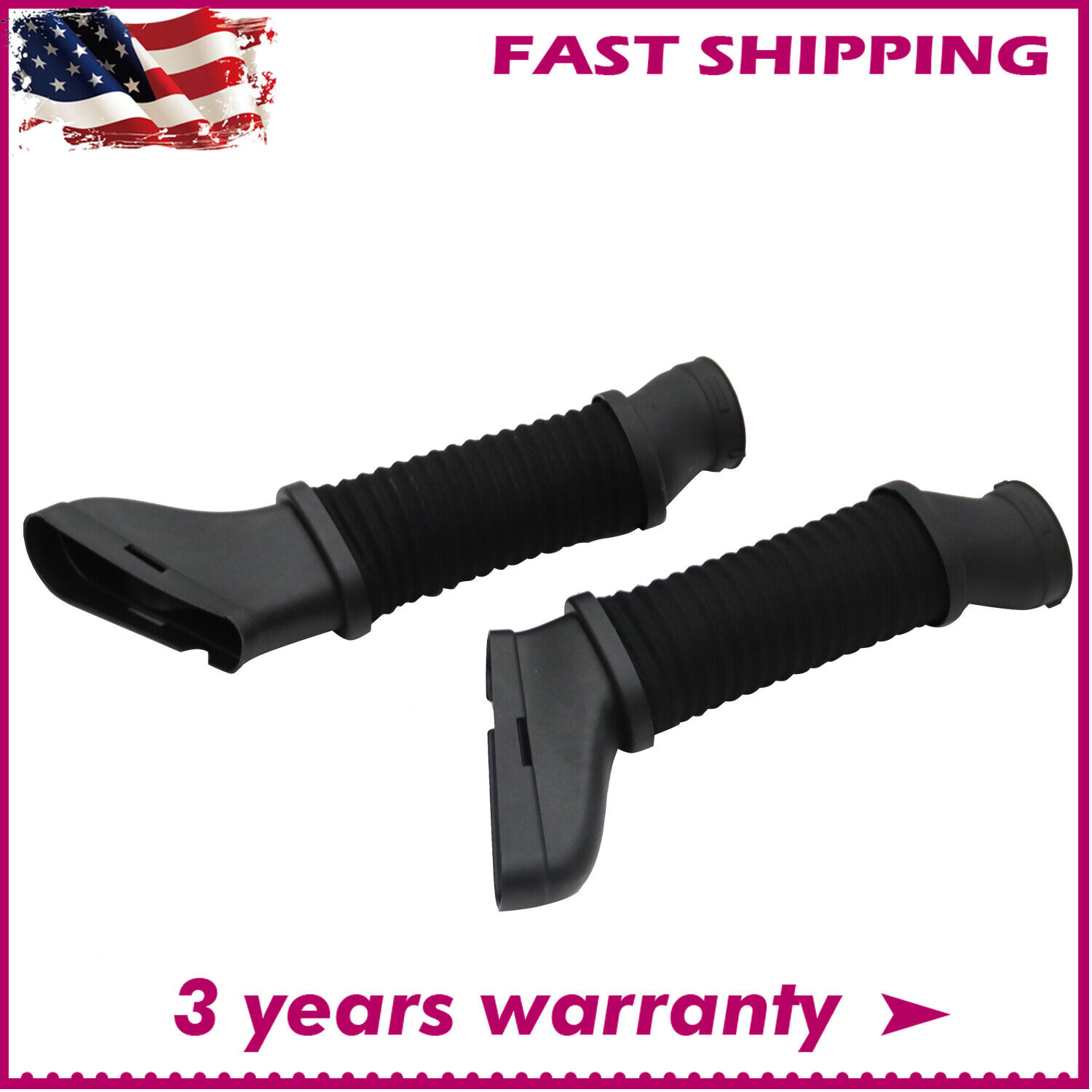 2 X Air Cleaner intake Duct Hose Pair LH & RH For 12-17 Benz E550 Cls550 E63 AMG