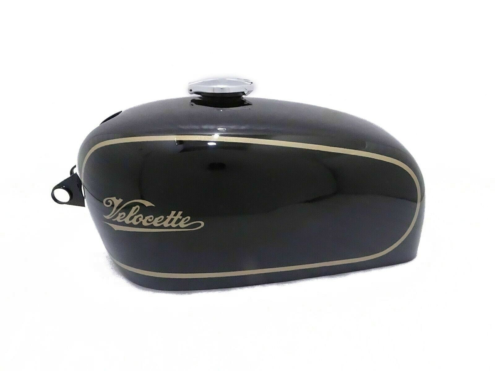 Fits Velocette Thruxton Clubman 500 Black Painted Petrol Gas Fuel Tank With Cap