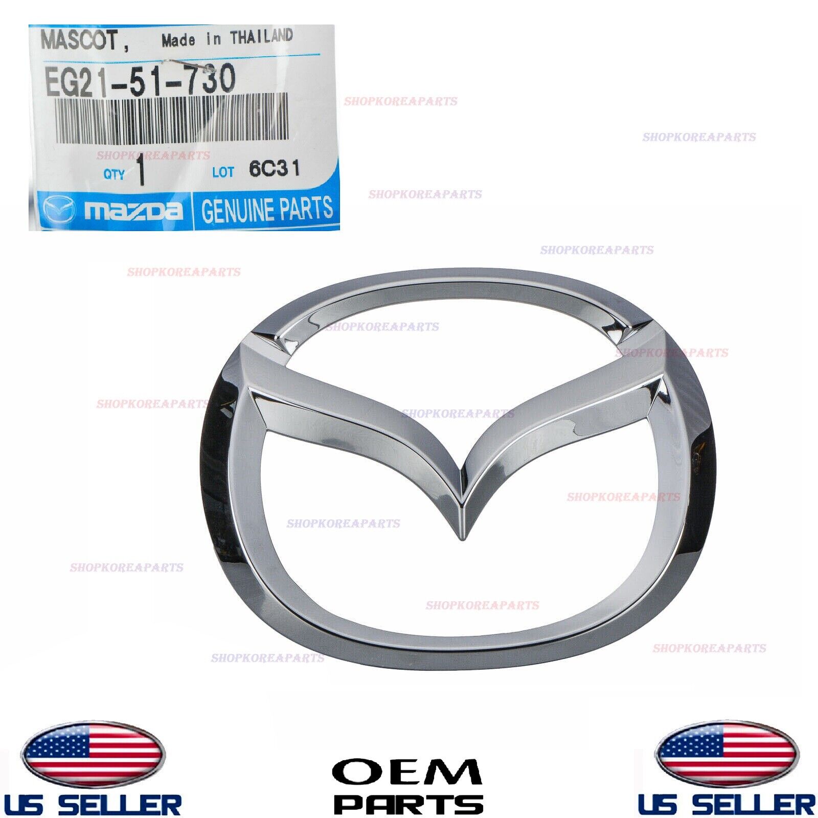 Genuine Front Emblem Logo Symbol ⭐OEM⭐ Mazda CX-7 CX-9 2007-2012 EG21-51-730