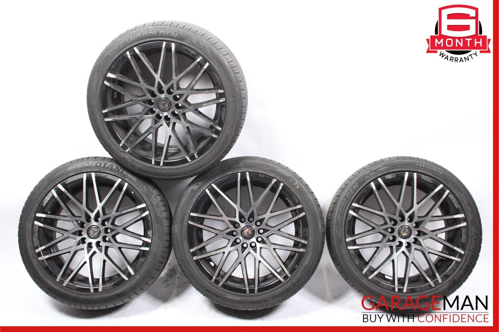 03-09 Mercedes W211 E350 E550 Wheel Tire Rim Set of 4 Pc 8JJx18 R18 Aftermarket