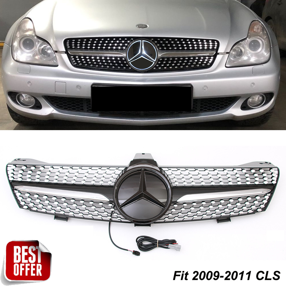 NEW Grill Grille LED For Mercedes W219 2009-2011 CLS550 CLS350 CLS500 CLS63 AMG