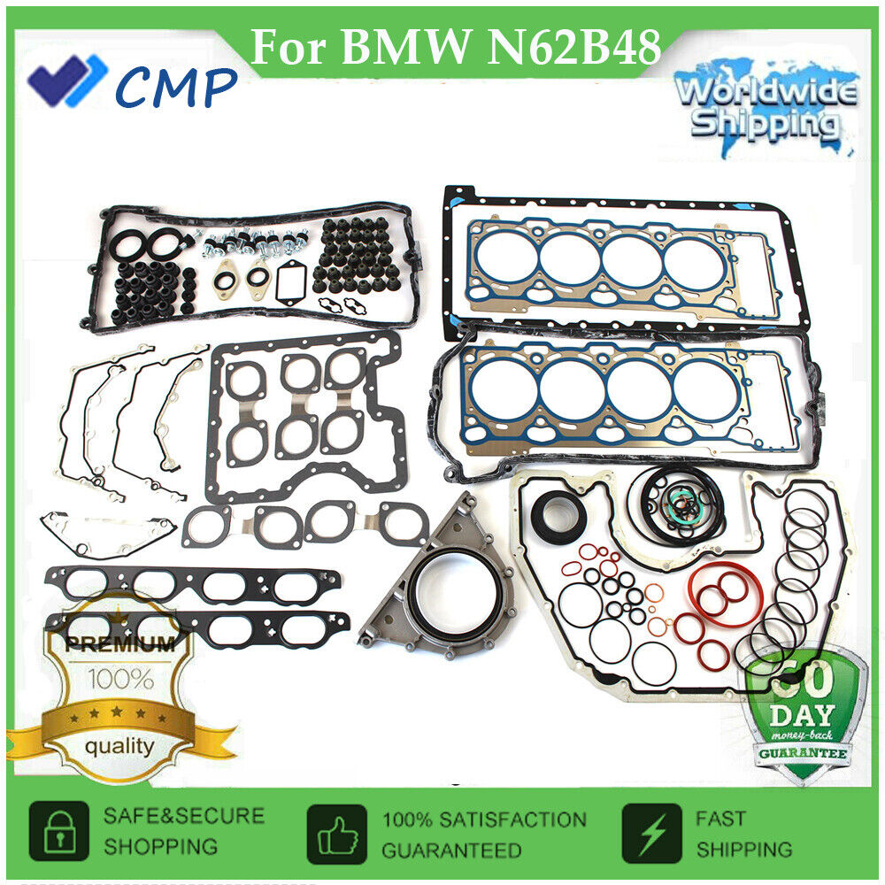 Engine Full Set Gasket Seals Kit For BMW N62B48 750i X5 550i E63 E65 E66 4.8L V8