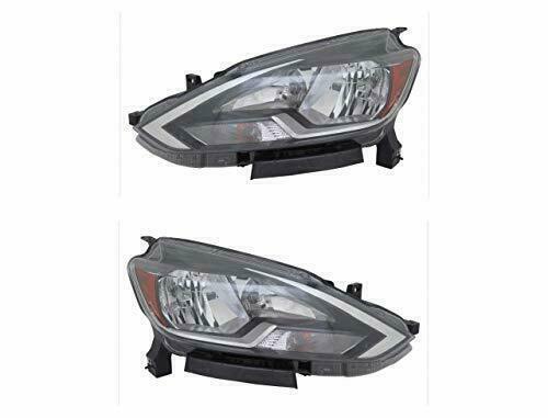 FIT FOR 2016 2017 2018 2019 NS SENTRA S/SV HEADLIGHT RIGHT & LEFT W/BLACK