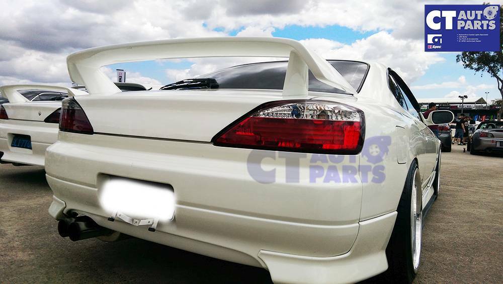 DMAX Clear Red Taillights for 99-02 Nissan Silvia S15 200SX Spec R tail lights