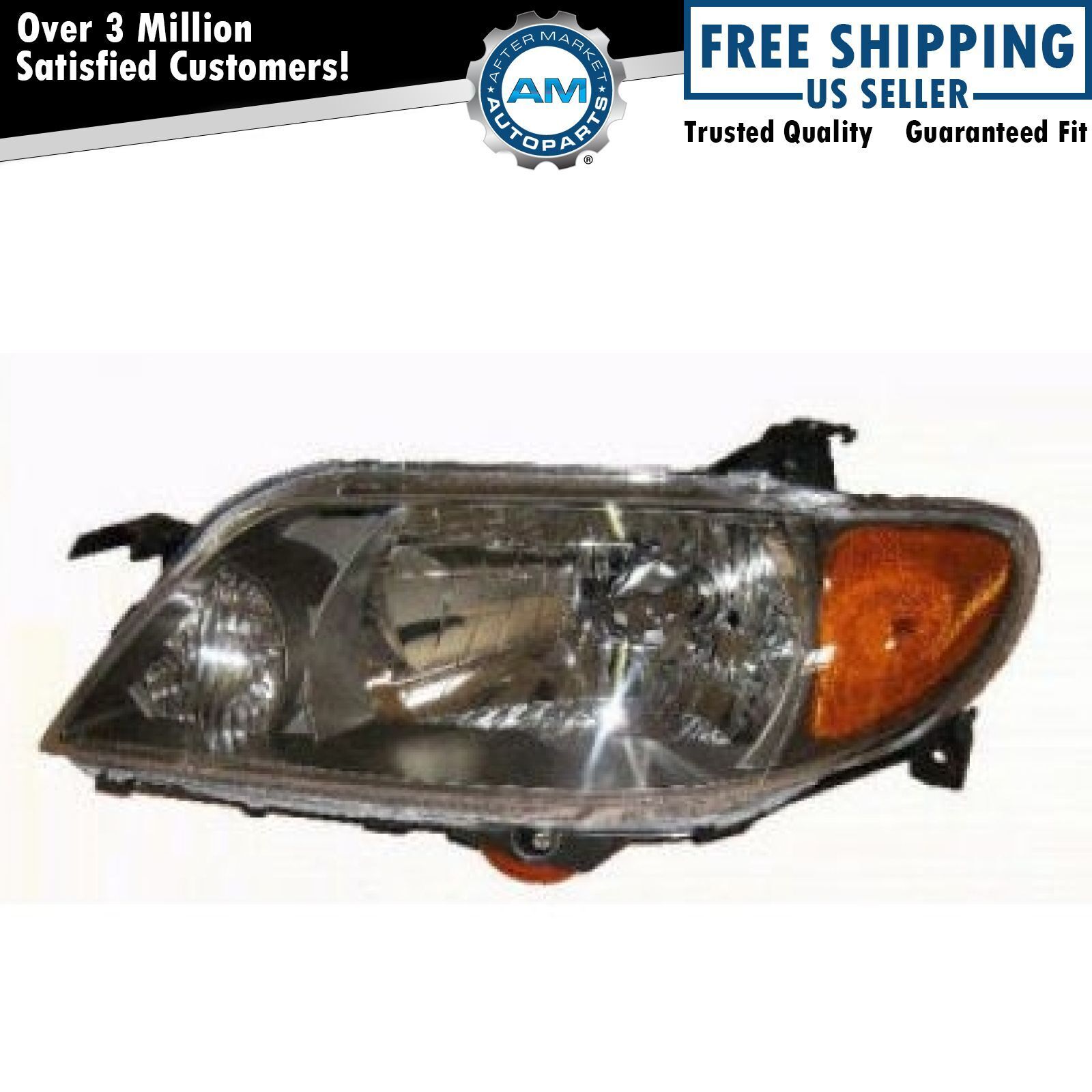 Left Headlight Assembly Drivers Side For 2001-2003 Mazda Protege MA2502120