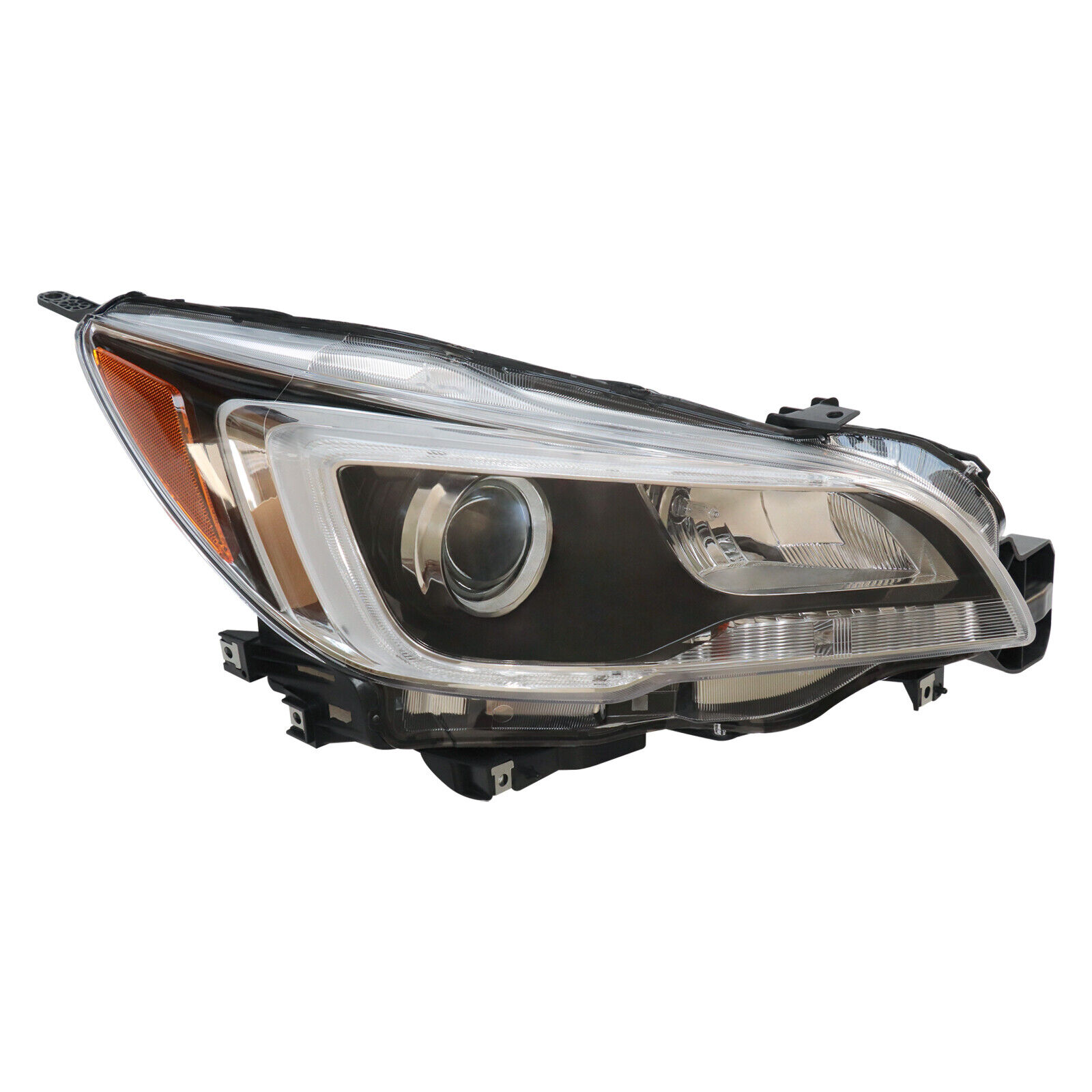 Right Headlight for Subaru Legacy 2015-2017 Passenger Side Halogen+LED Headlamp