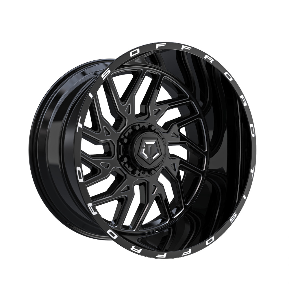 TIS 20x10 Wheel Gloss Black Milled 544BM 6x135/6x5.5 -25mm Aluminum Rim
