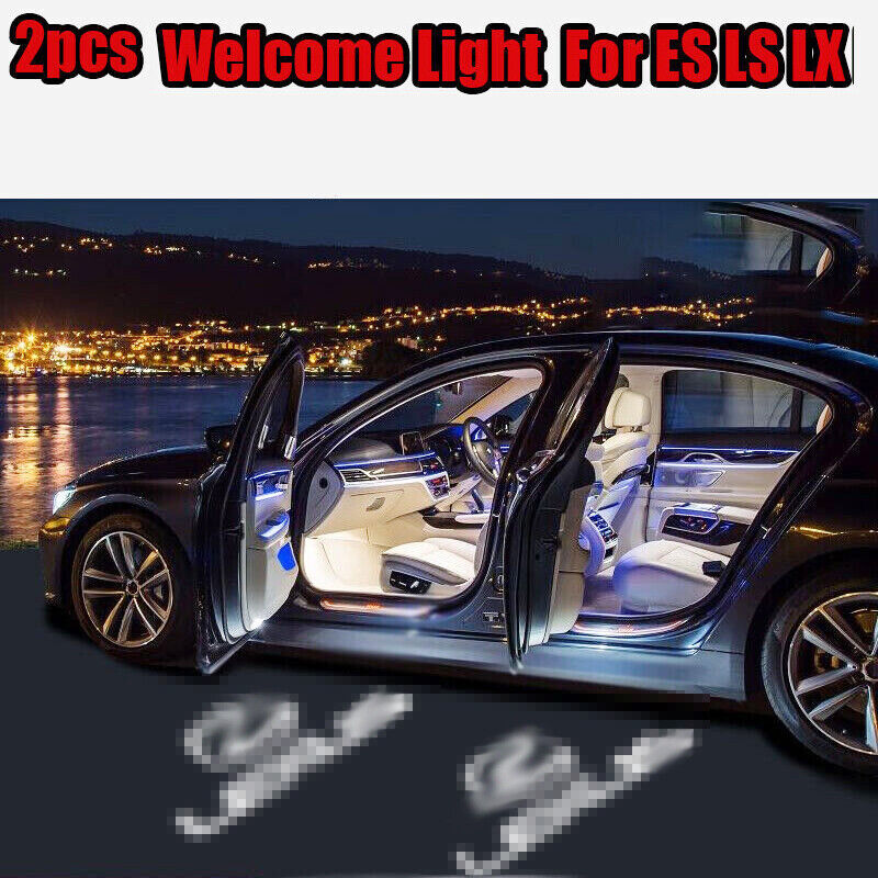 2PCS LED Car Door  Light Shadow Projector Fits For ES IS GX  GS LS LX RC UX