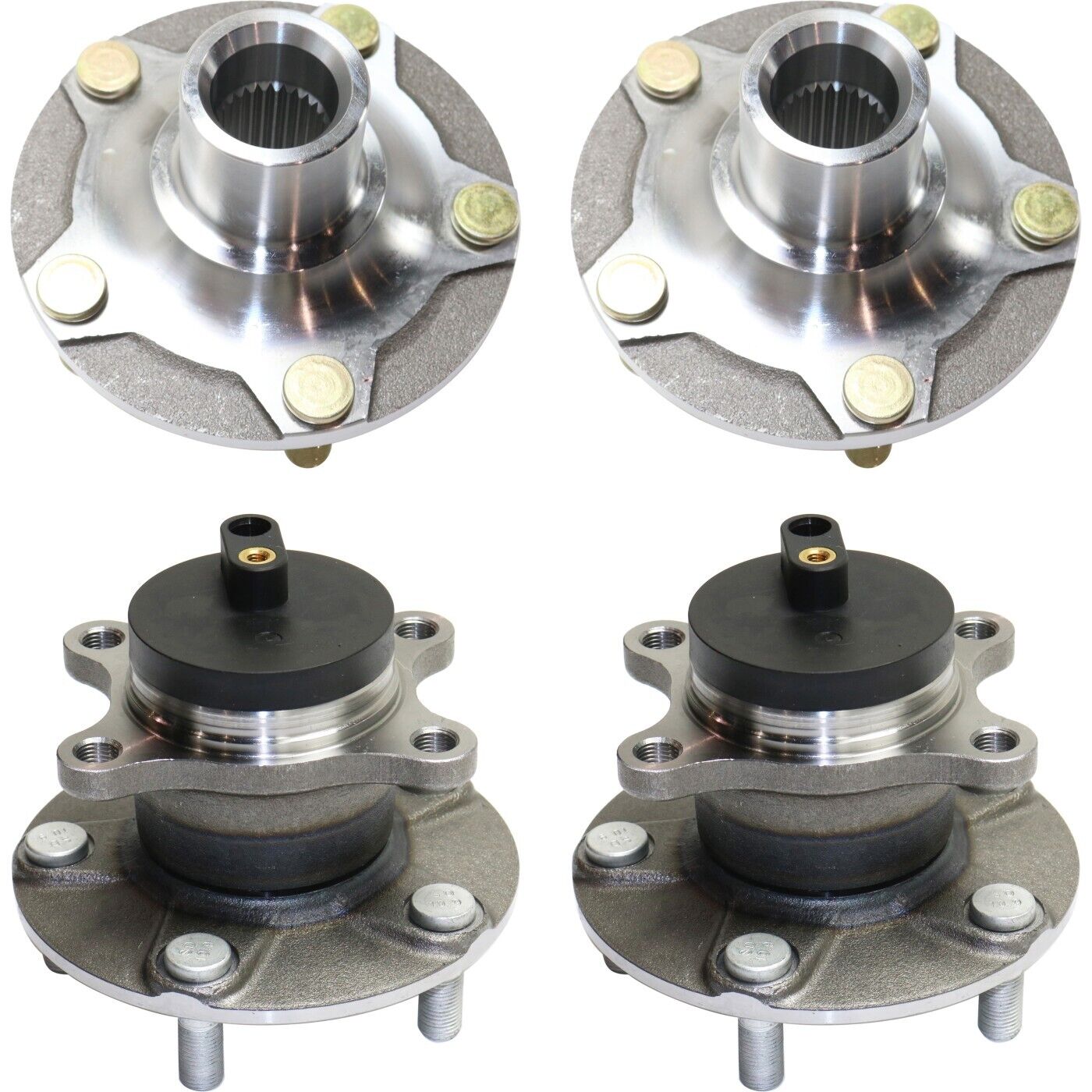 Set of 4 Wheel Hubs Front & Rear Driver Passenger Side Left Right for Suzuki SX4