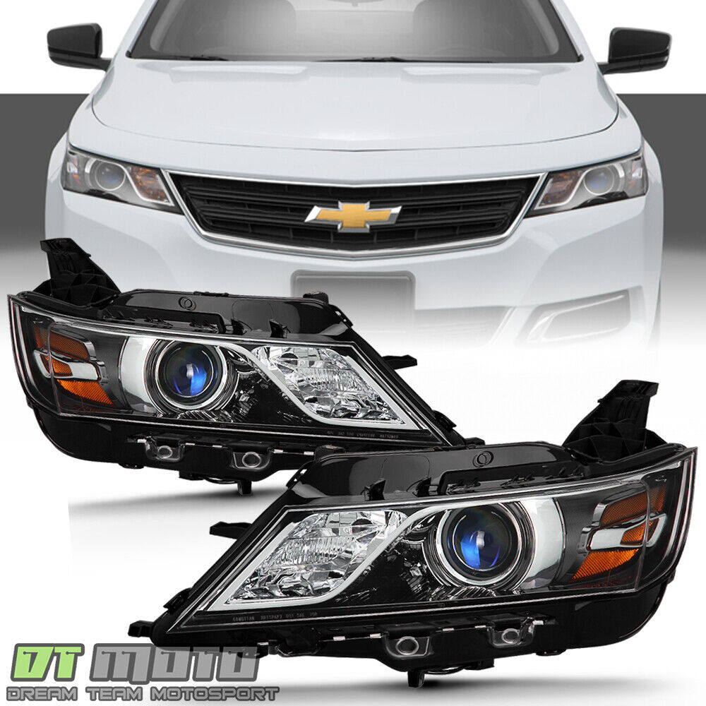 2014-2020 Chevy Impala Halogen Projector Headlights Headlamps Pair Left+Right