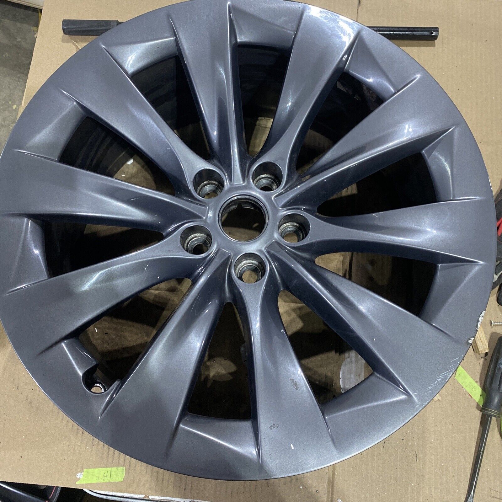 2016-2021 Tesla Model X front Wheel Rim 20x9.0 35mm 1027244-00-B OEM