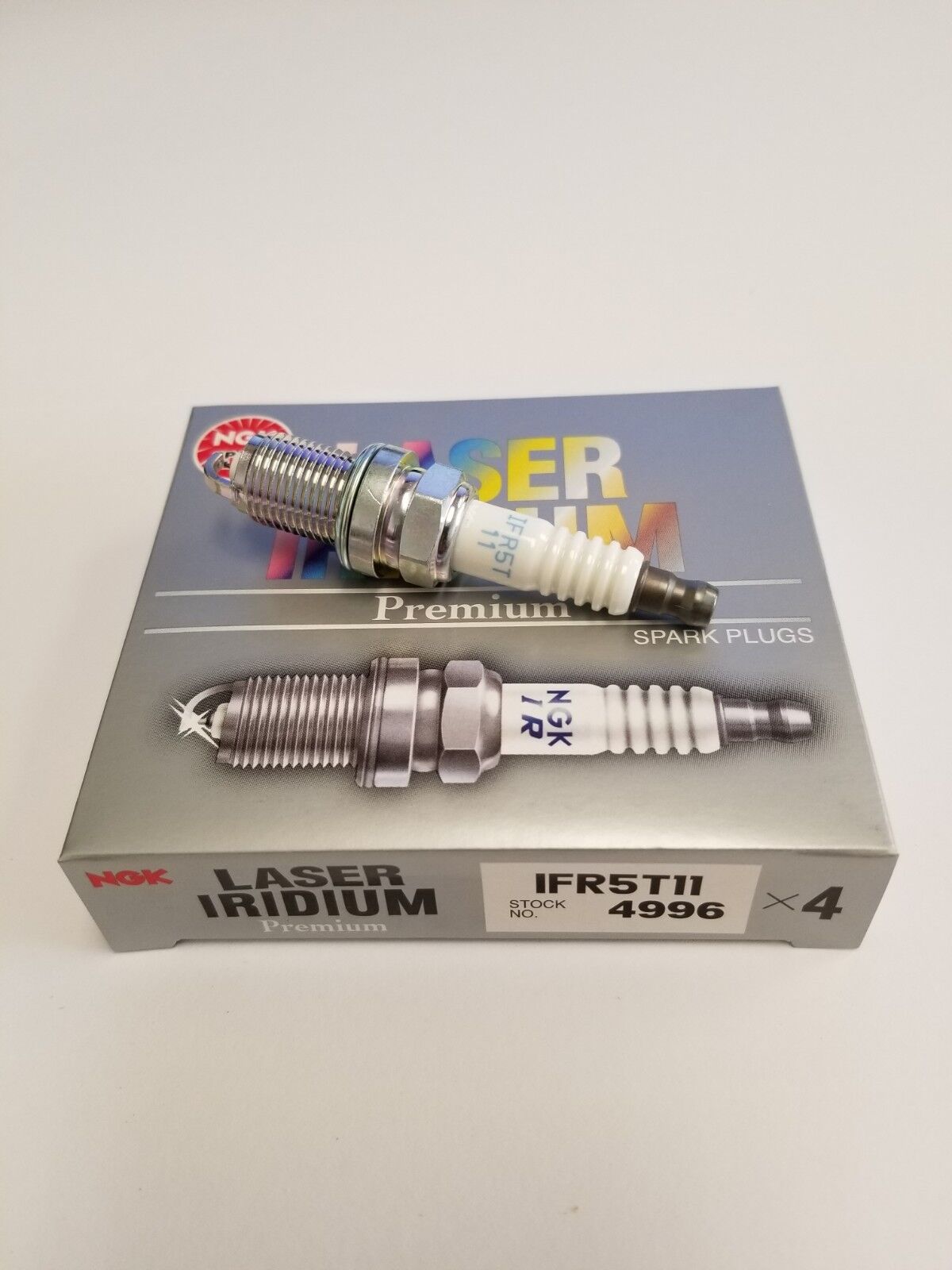 Set of 4 NGK Laser Iridium Spark Plugs 4996 IFR5T11