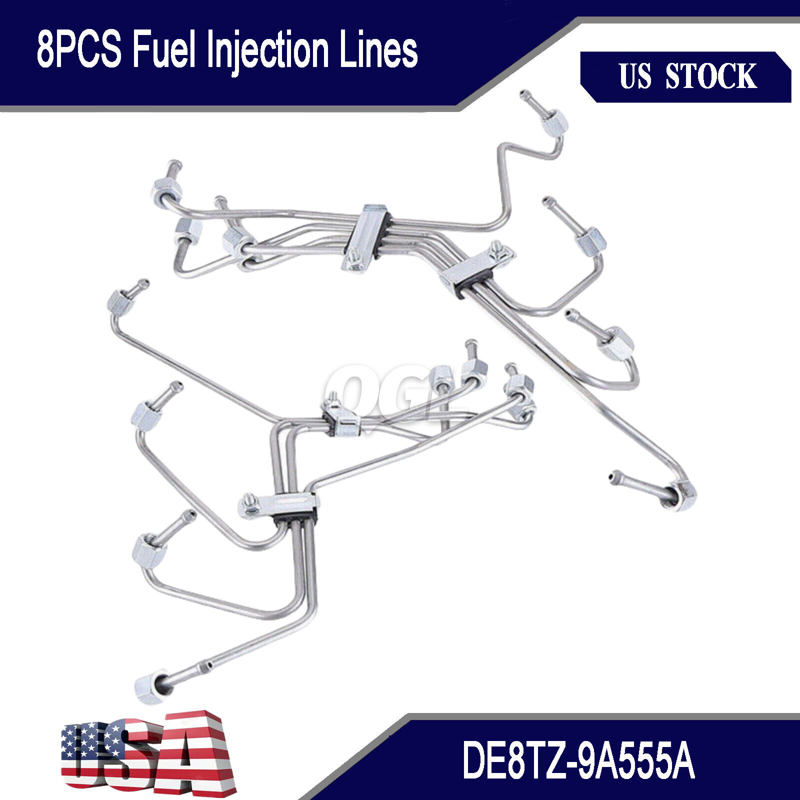 NEW IDI Diesel F-Series Fuel Injection Lines Set For 1983-1994 Ford 6.9L 7.3L