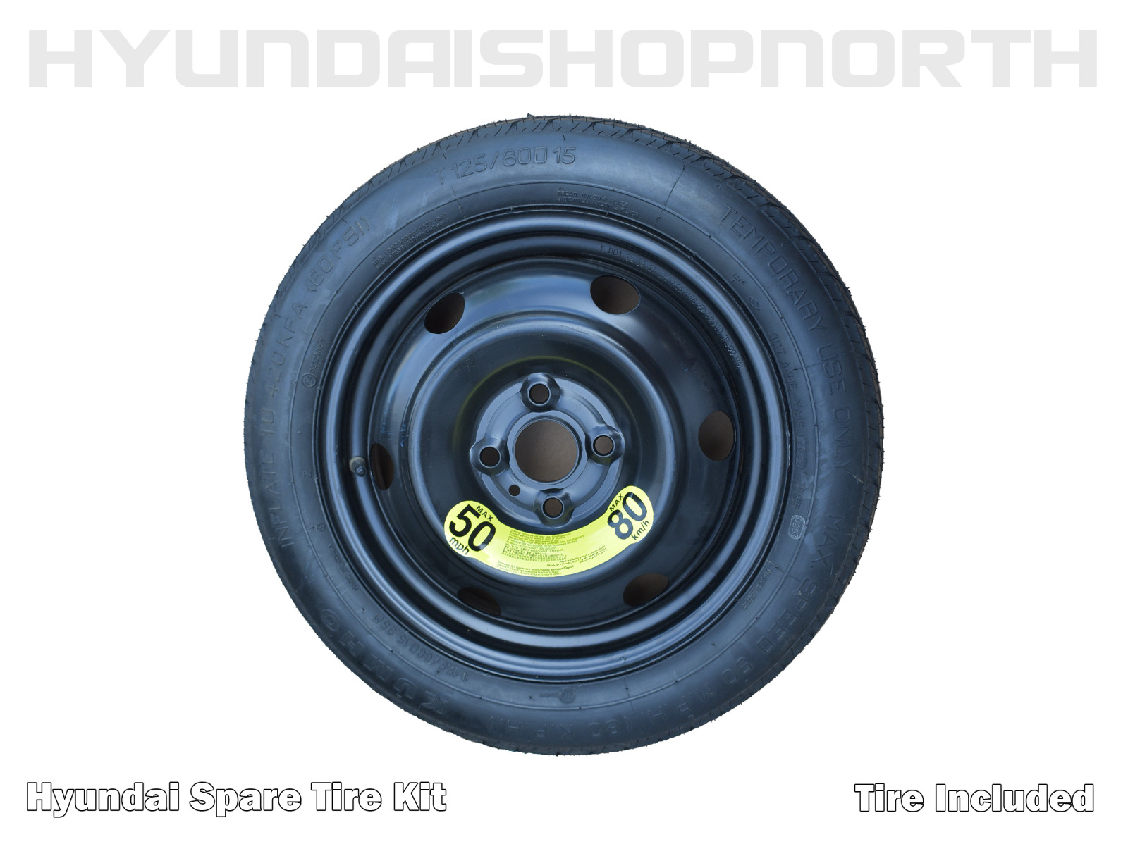 2015-2018 Hyundai Sonata Spare Tire Kit W/ Tire| Genuine OEM Parts| C2F40-AC910