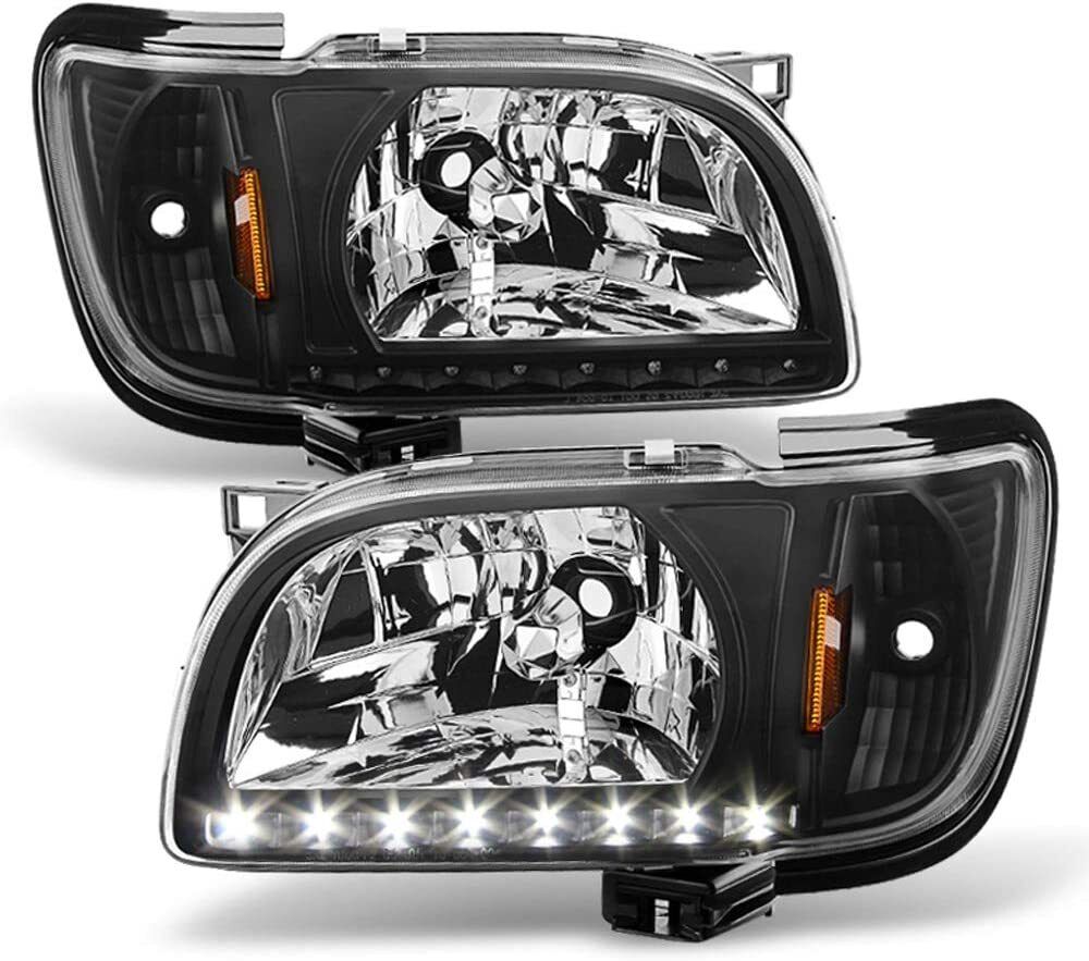 For 2001 2002 2003 2004 Toyota Tacoma Headlights w/LED Lights 2in1 Corner Signal