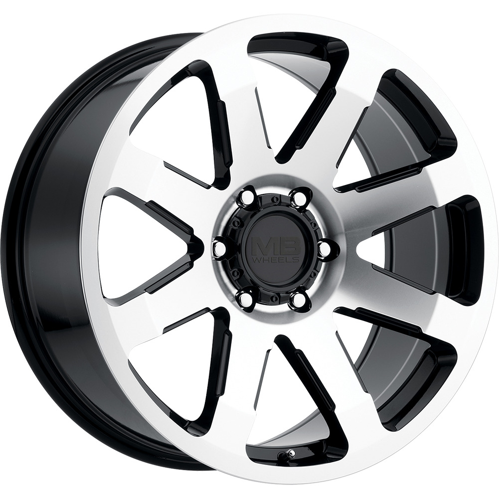 1 New 17X8.5 18 5-139.7 MB Wheel Legacy Black Machined Wheel/Rim 17 Inch 60025