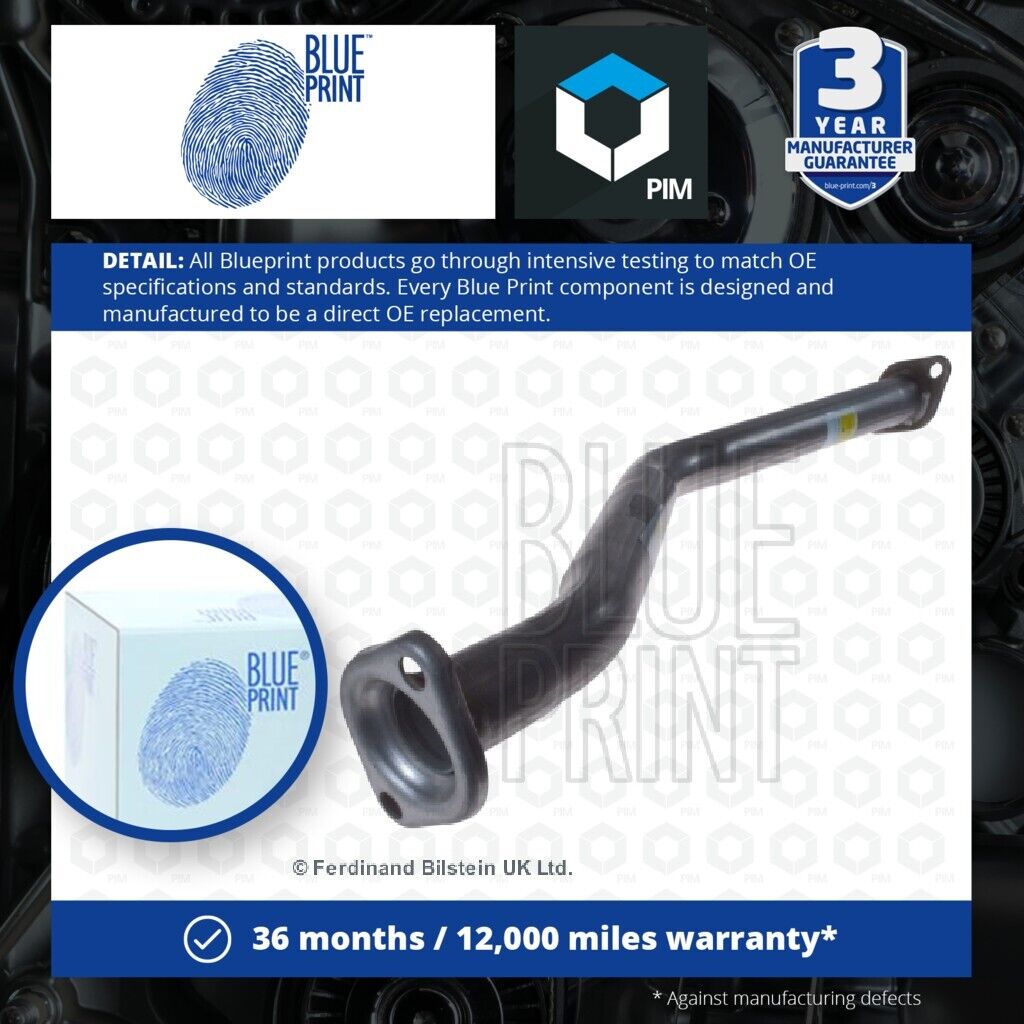 Exhaust Pipe fits NISSAN QASHQAI J10 1.5D Front 09 to 13 Blue Print 20010JD500