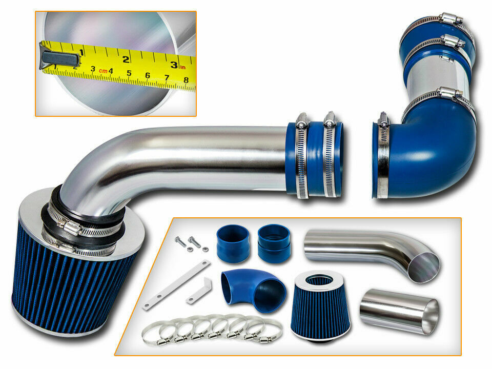 BLUE COLD AIR INTAKE KIT+DRY FILTER FOR 88-89 Trans AM Firebird Formula 5.7 5.0