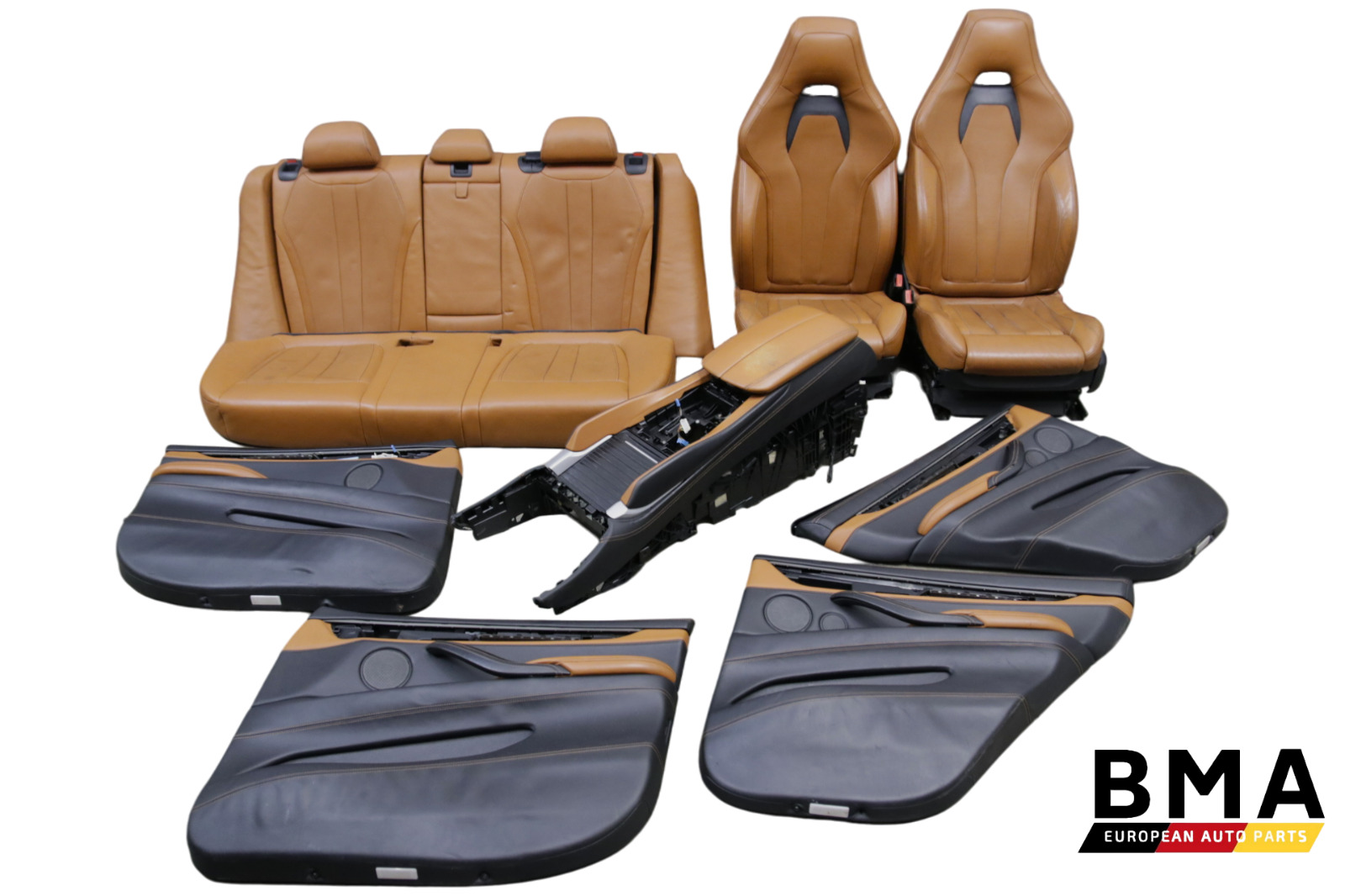 BMW X5M F85 X5 F15 Brown Extended Leather Interior Complete Set 2014 - 2018 Oem
