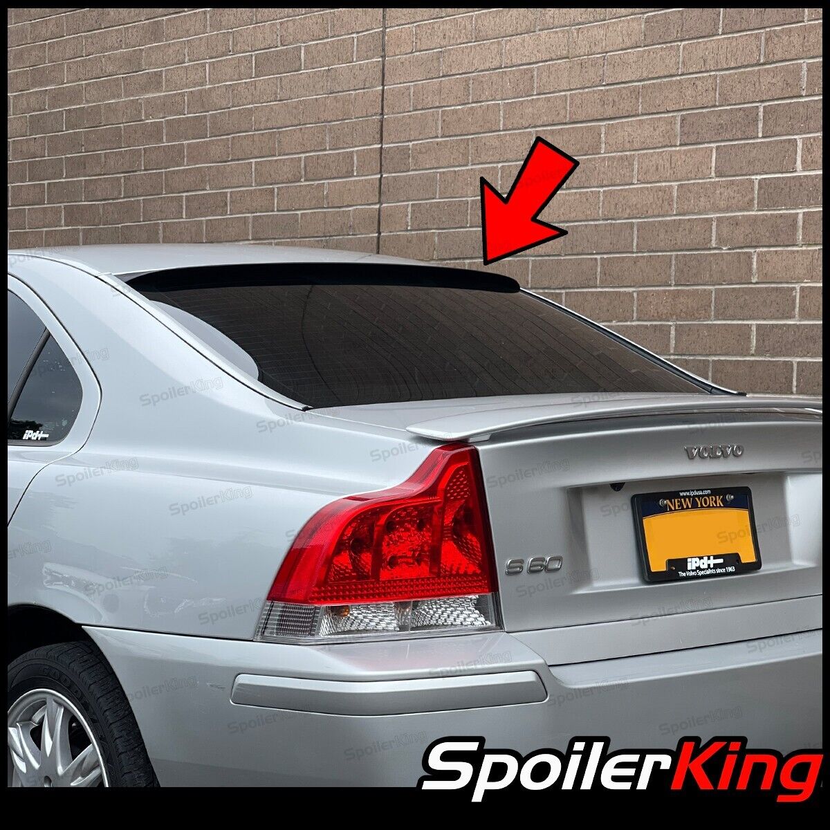 SpoilerKing (284R) Rear Roof Spoiler Window Wing (Fits: Volvo S60/S60R 2001-09)