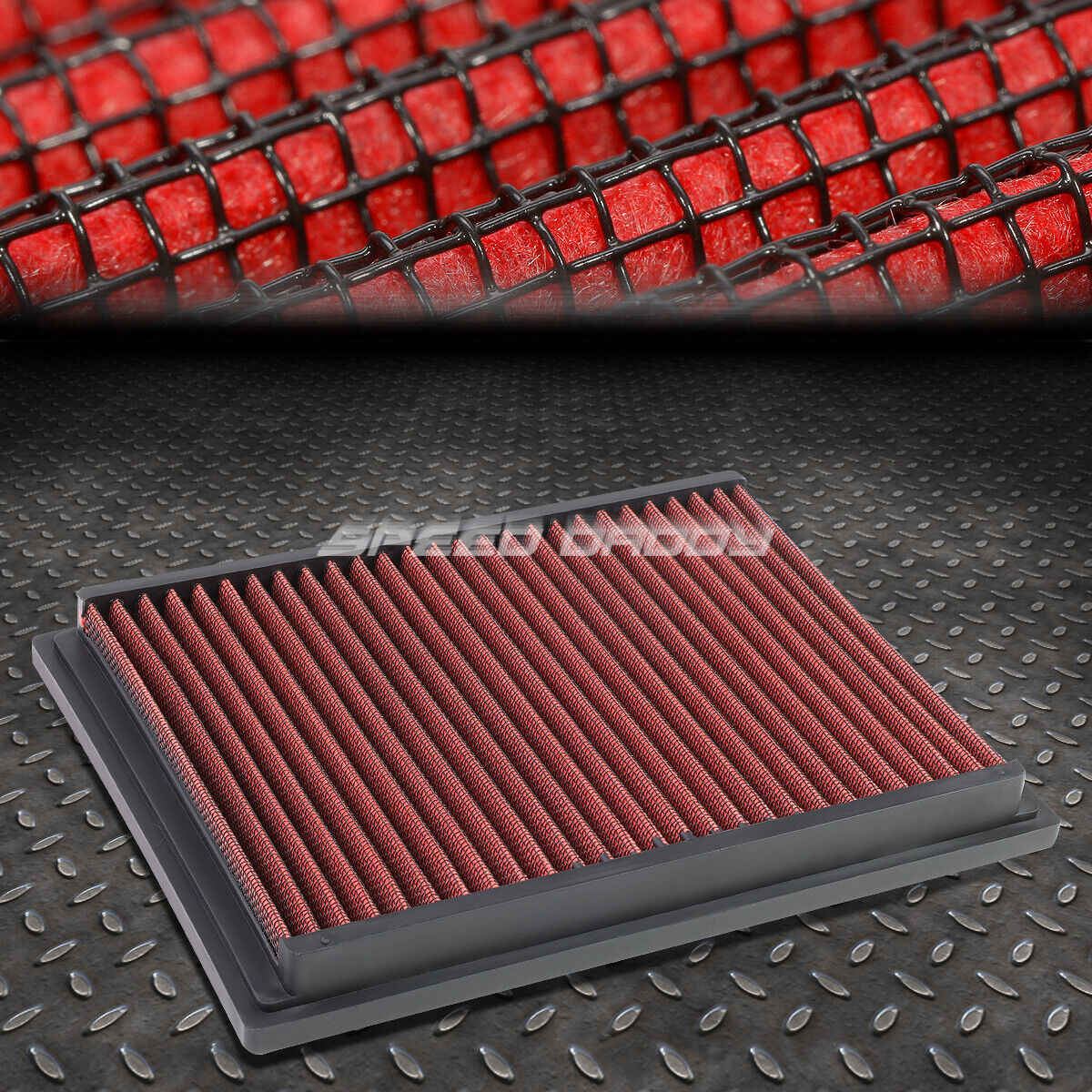 FOR BMW 3/5 SERIES M3/Z3 RED REUSABLE/WASHABLE DROP IN AIR FILTER PANEL