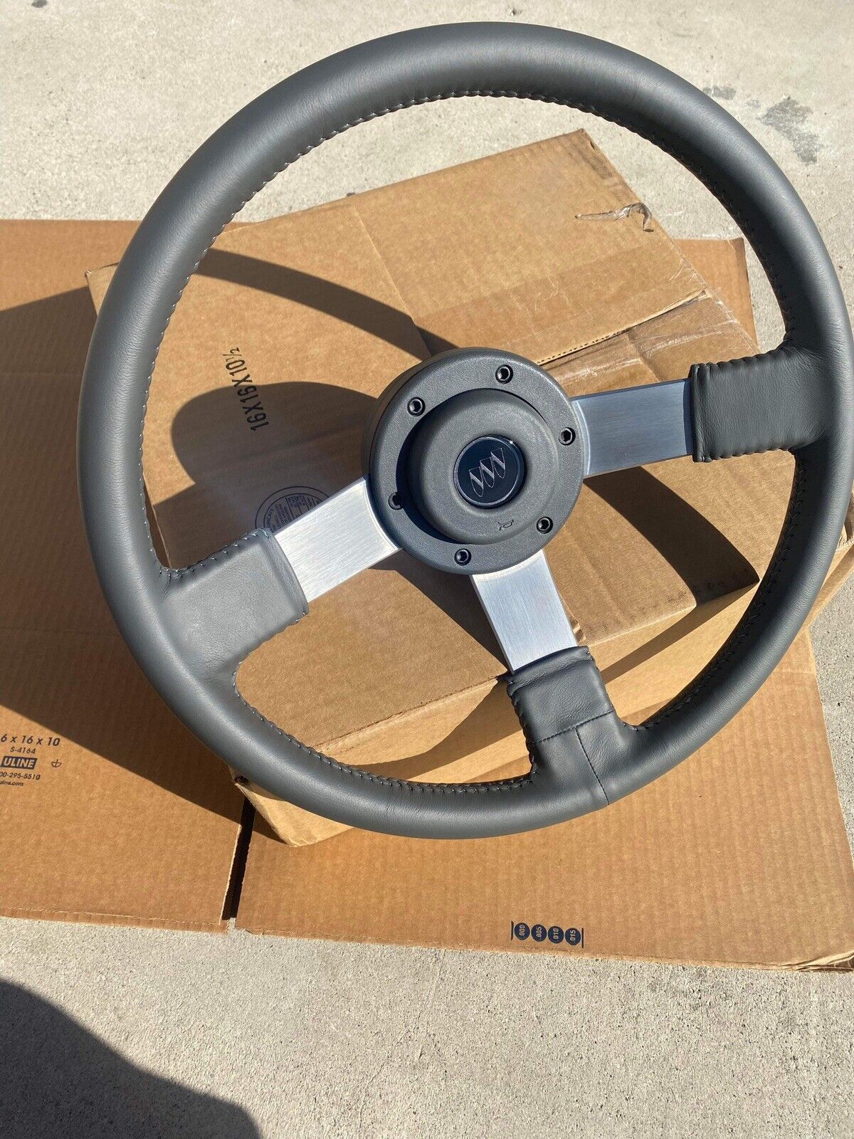 85 86 87 Buick Regal Grand National GNX Steering Wheel Gray NewLeather Complete