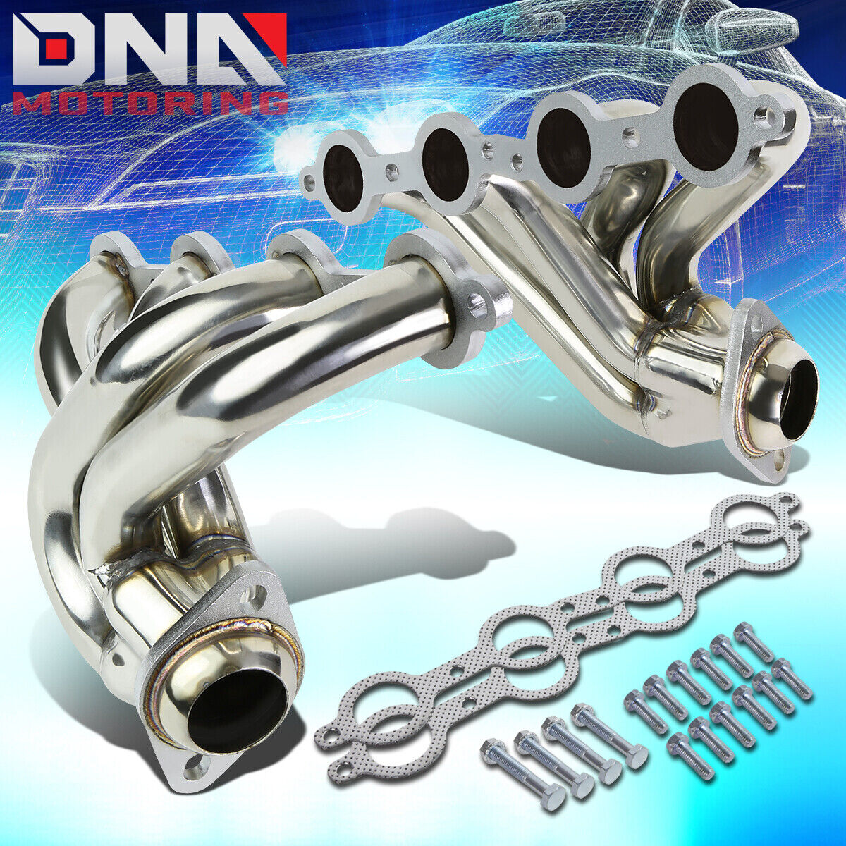FOR 04-06 PONTIAC GTO 5.7/6.0 V8 STAINLESS PERFORMANCE HEADER EXHAUST MANIFOLD