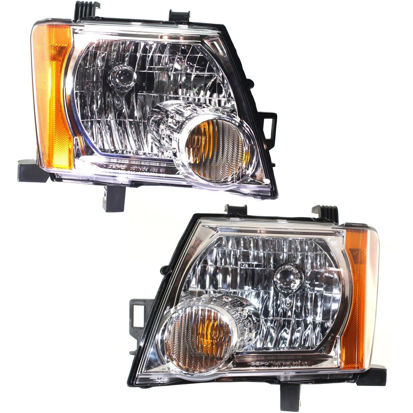 Headlight Set For 2005-2015 Nissan Xterra Left and Right With Bulb 2Pc