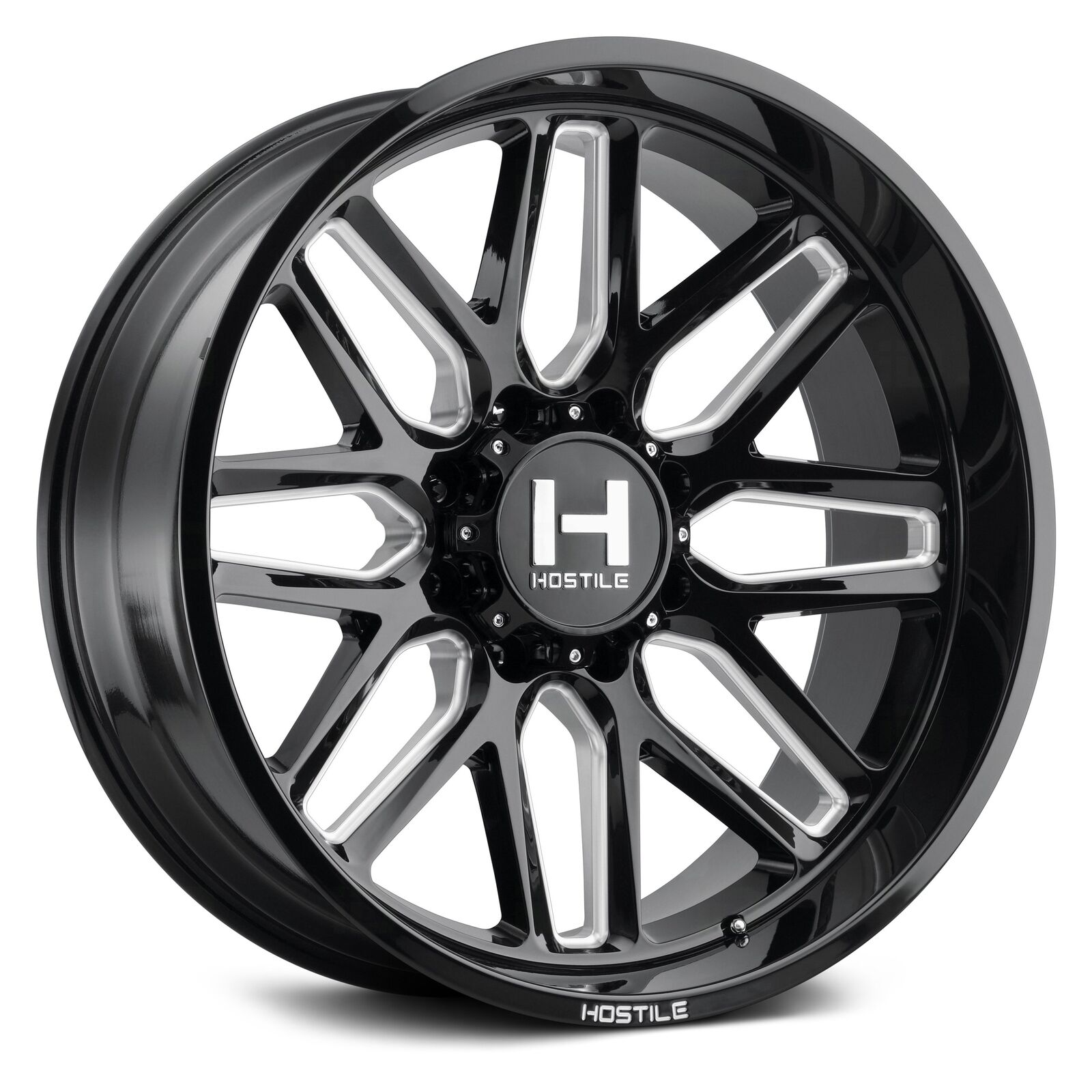 Hostile H120 VULCAN Wheel 20x10 (-19, 8x165.1, 125.2) Black Single Rim