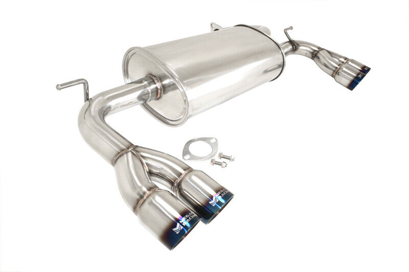 Megan Axle Back Exhaust: for Hyundai Genesis Coupe 10-12 2.0T/V6 Burnt Roll Tips