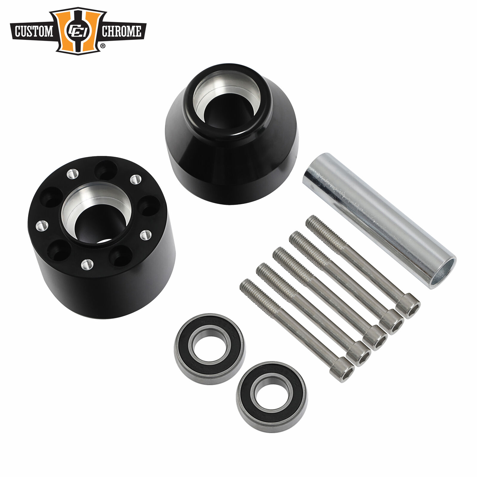 Single Disc Front Wheel Hub Fit For Harley Touring Road King Glide Non-ABS 08-Up