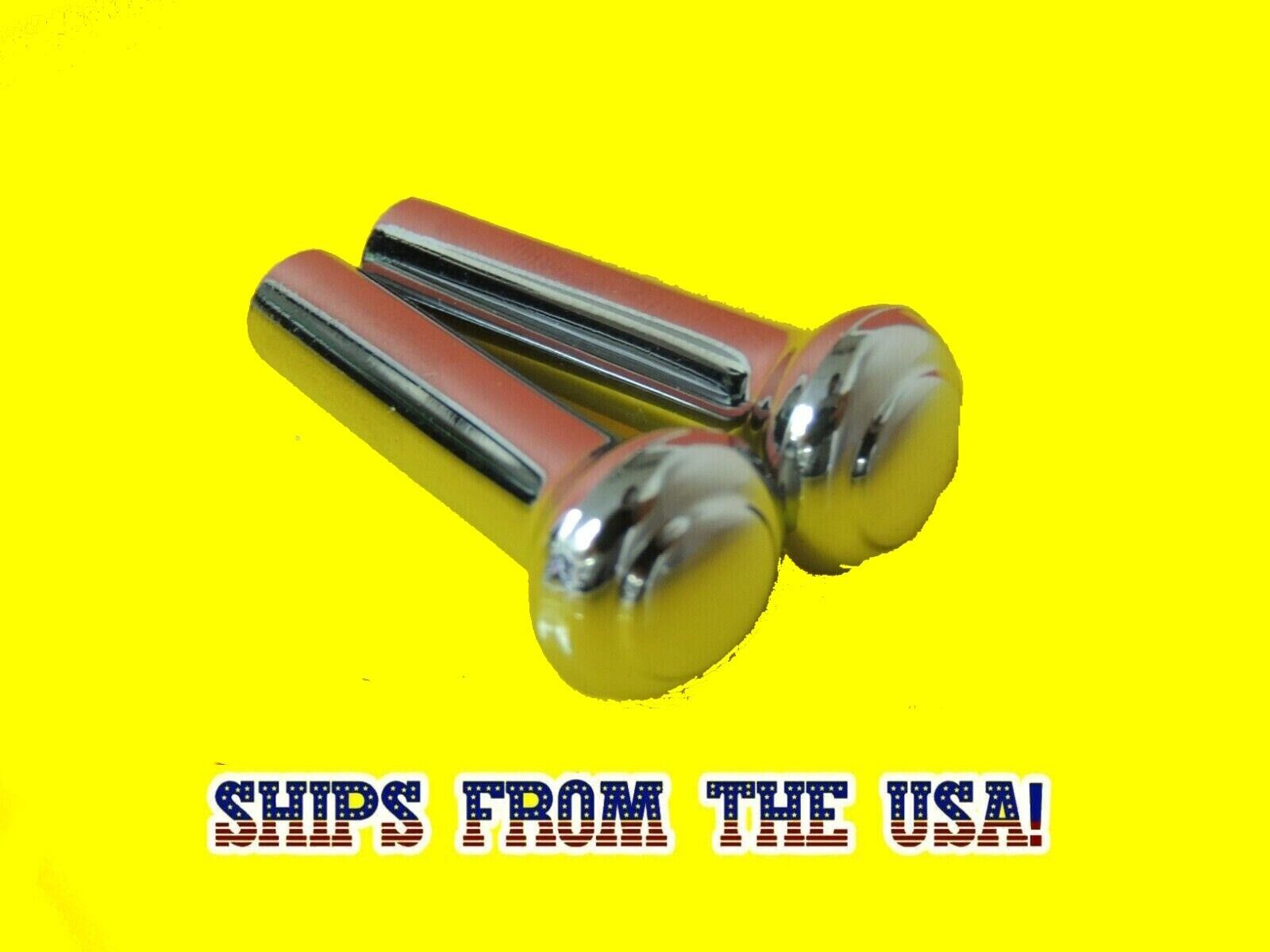 Chrome Door Lock Knobs For 1968 1972 68 72 Ford Truck Mustang Torino More Round