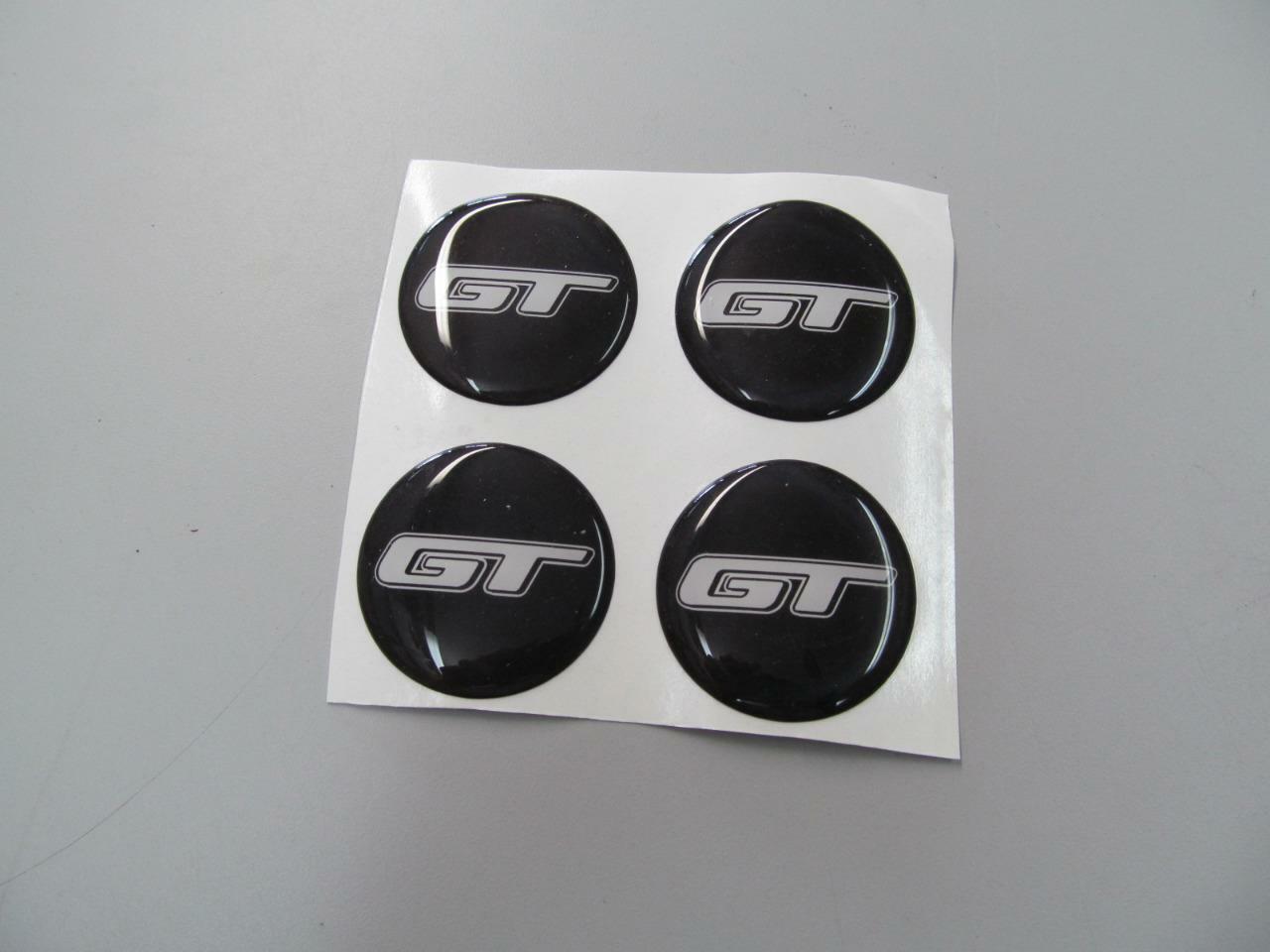 GT Wheel Center Domed Emblem  Decal Set of 4  For Car Truck Cart  GT 4