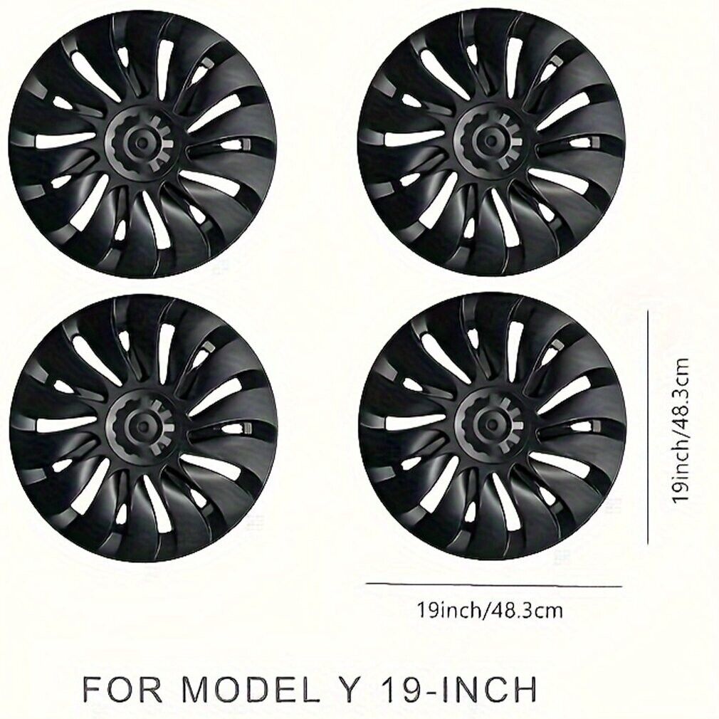 Model Y Wheel Covers/Hubcaps 19 Inch for Tesla Model Y - Set of 4 Repl