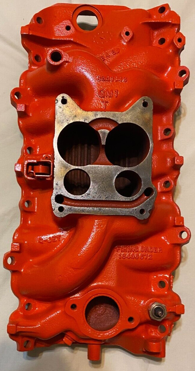 USED 1966 CHEVY GM IRON INTAKE MANIFOLD CHEVELLE SS 396, CORVETTE 427 DATE B 4 6