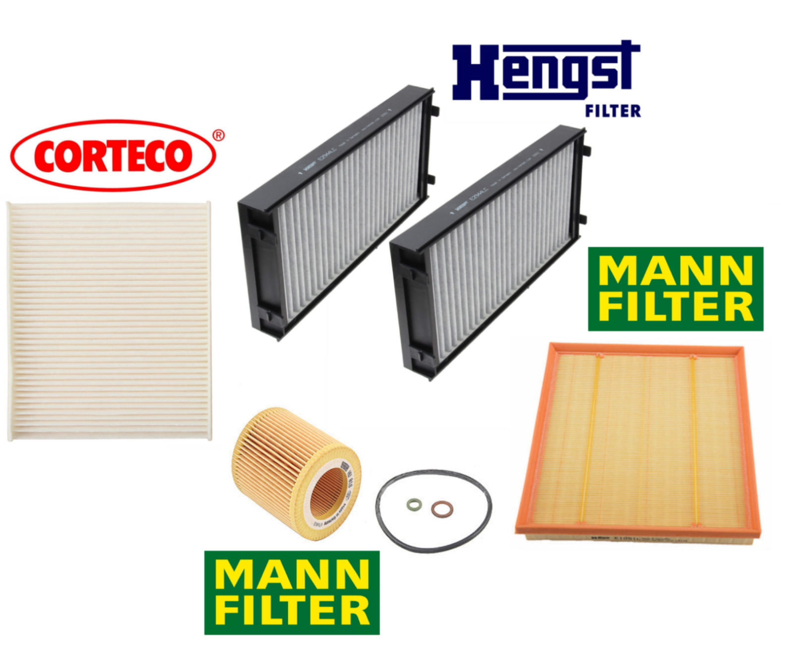 OEM Air Filter Oil Filter AC Cabin Filter Kit for BMW X5 X6 sDrive35i xDrive35i