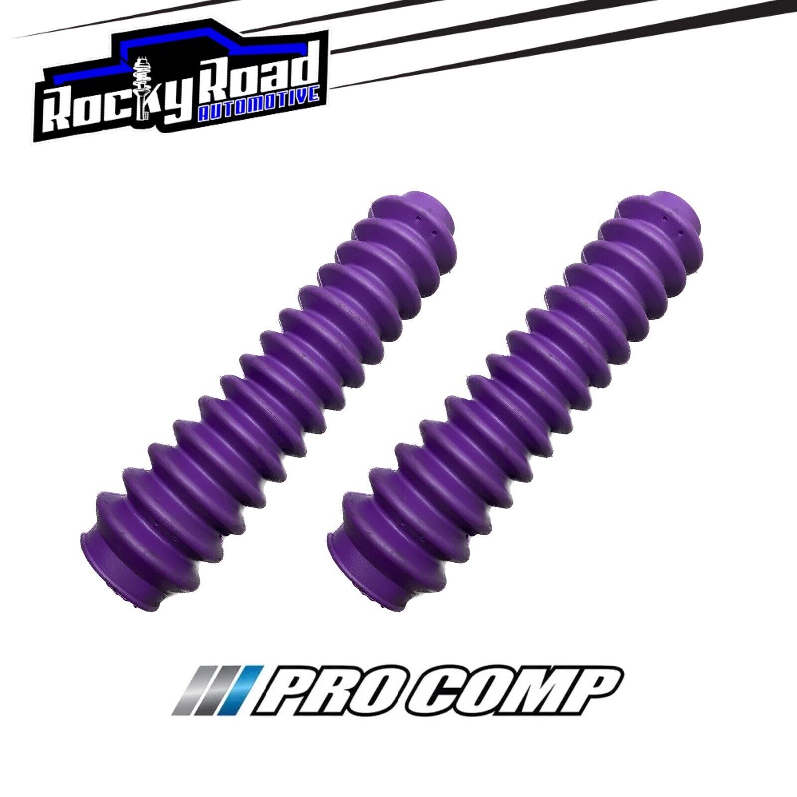 Pro Comp PURPLE Universal Shock Absorber Dust Boot Boots 2” x 11” (PAIR)