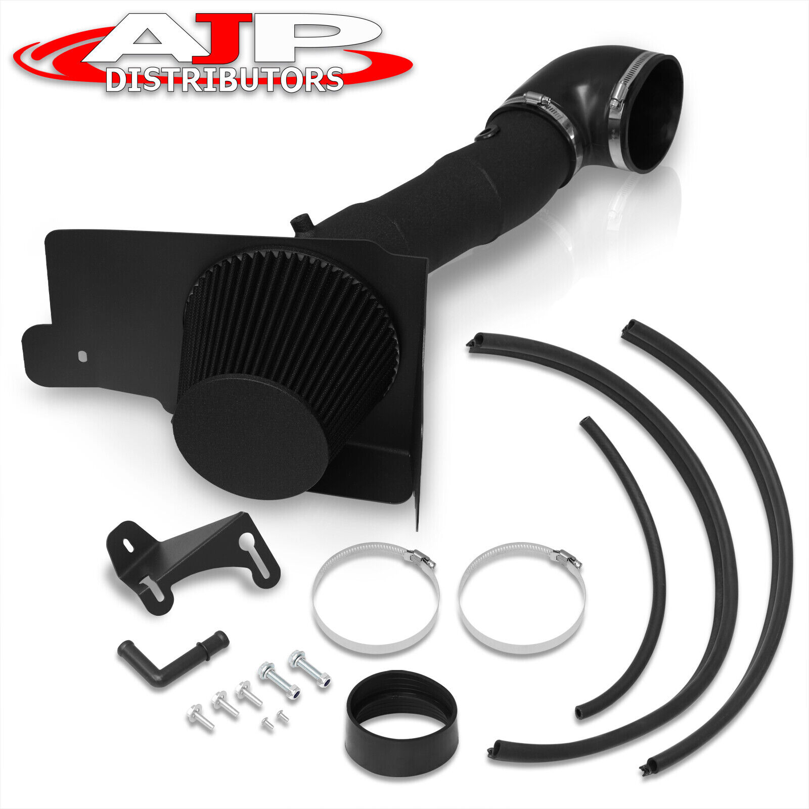 Black Cold Air Intake Induction + Heat Shield For 2005-2009 Ford Mustang V8 4.6